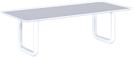 White Helix Dining Table